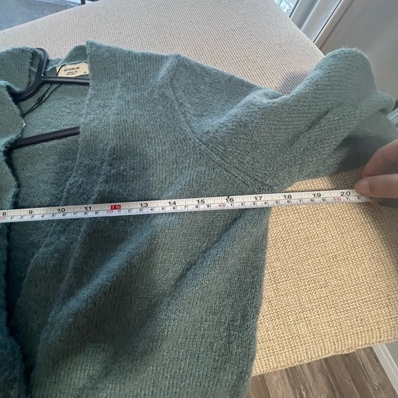 Nwt Asos JDY Firez women long sleeve longline knit cardigan, aqua blue - Picture 9 of 9